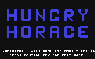 Hungry Horace Title Screen